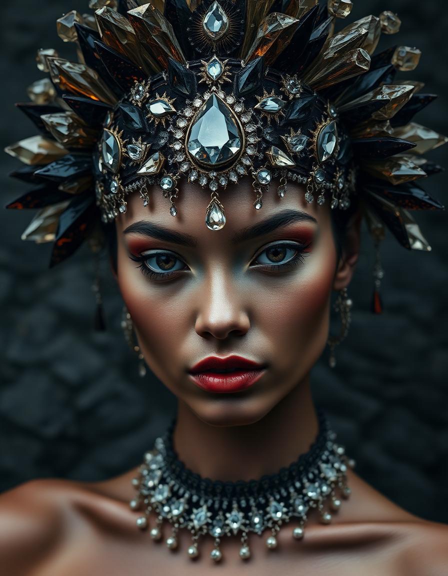 The Obsidian Crown — Beauty Close-up